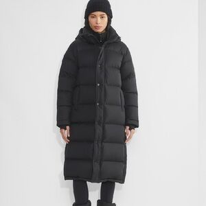 Black TNA Aritzia Super Puff Long jacket